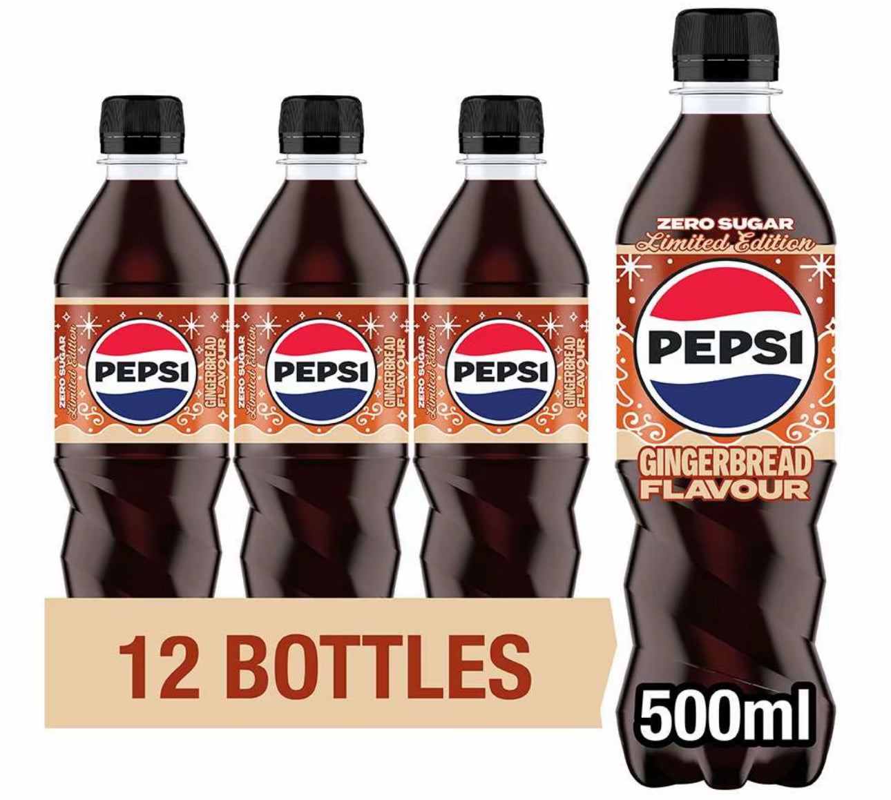 Pepsi Gingerbread Flavour Limited Edition case of 500ml x12