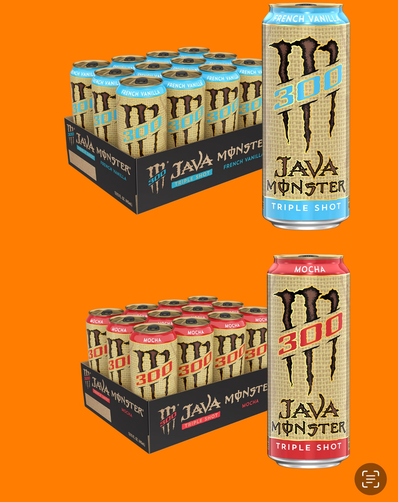 Imported Monster Energy Cans from Canada - Monster Java - Cases of x12 Cans