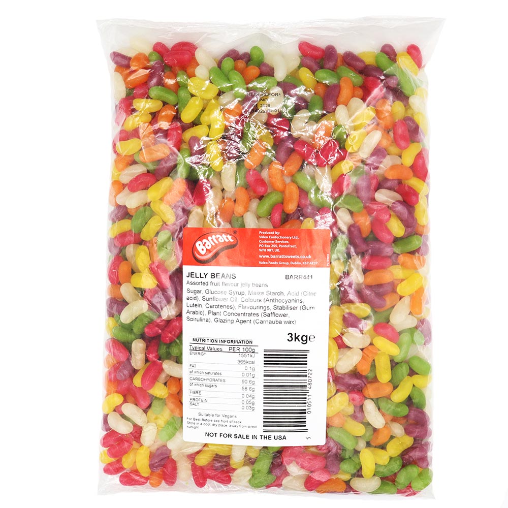 Wholesale Barratt Jelly Beans 3KG (Wholesale only) (Vegan)