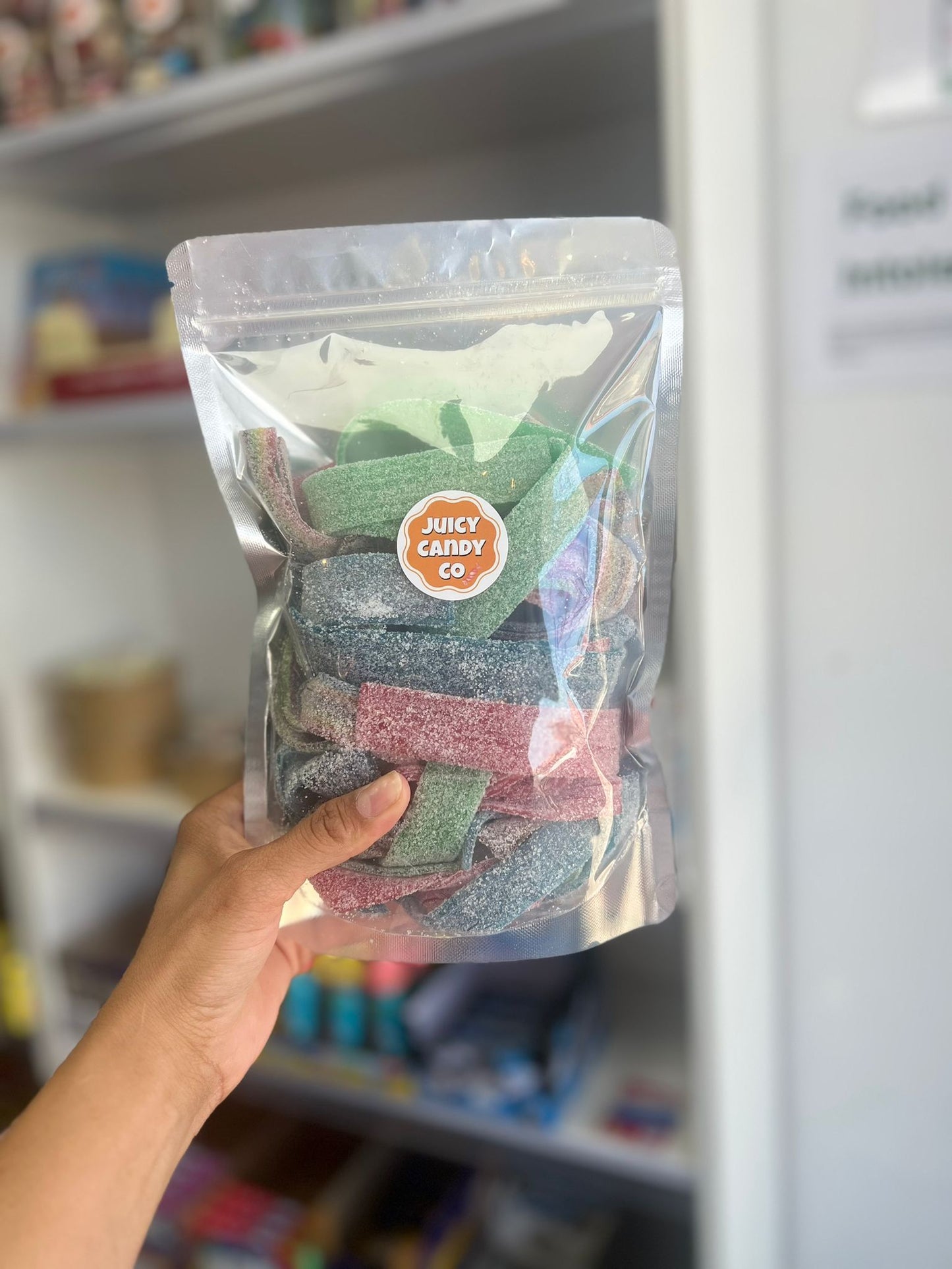 Viral Fizzy Sour Belts Mixed Pouches 1KG