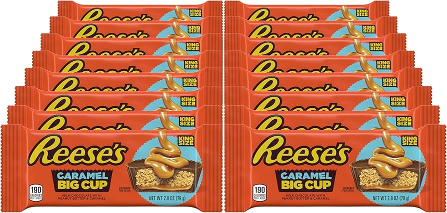 Reeses Caramel Big Cup King Size Box 16x79G (USA)