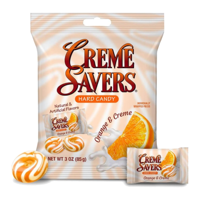 Creme Savers Orange & Creme 12 x 3oz Case (USA)