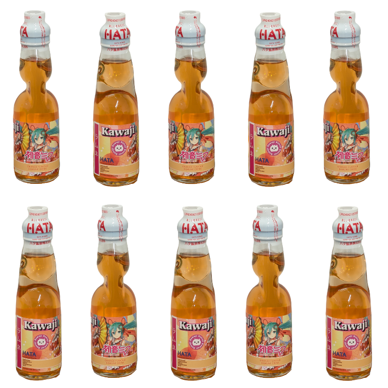Hatsune Miku Orange Flavour Ramune Soda 200ml