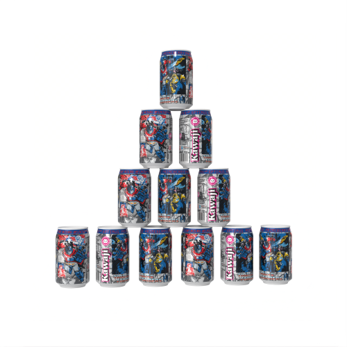 Transformers Optimus Primeberry - Strawberry Flavour Soda Can 330ml Standard