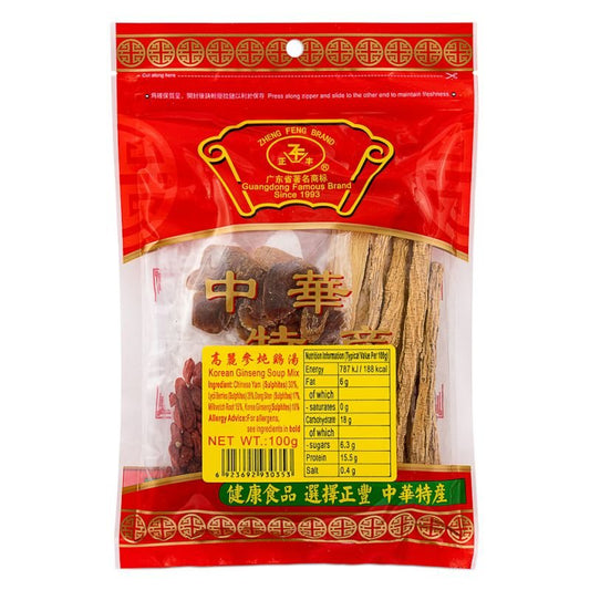 ZHENG FENG BRAND Korean Ginseng Soup Mix 100g