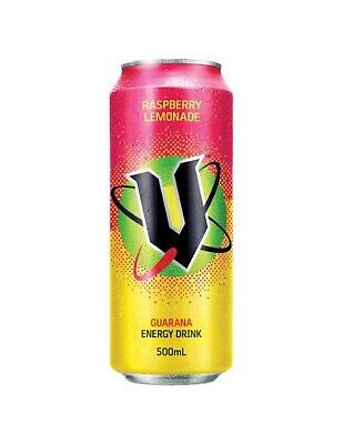 V-Energy Raspberry Lemonade Energy Drink (New Zealand) 500ML x2