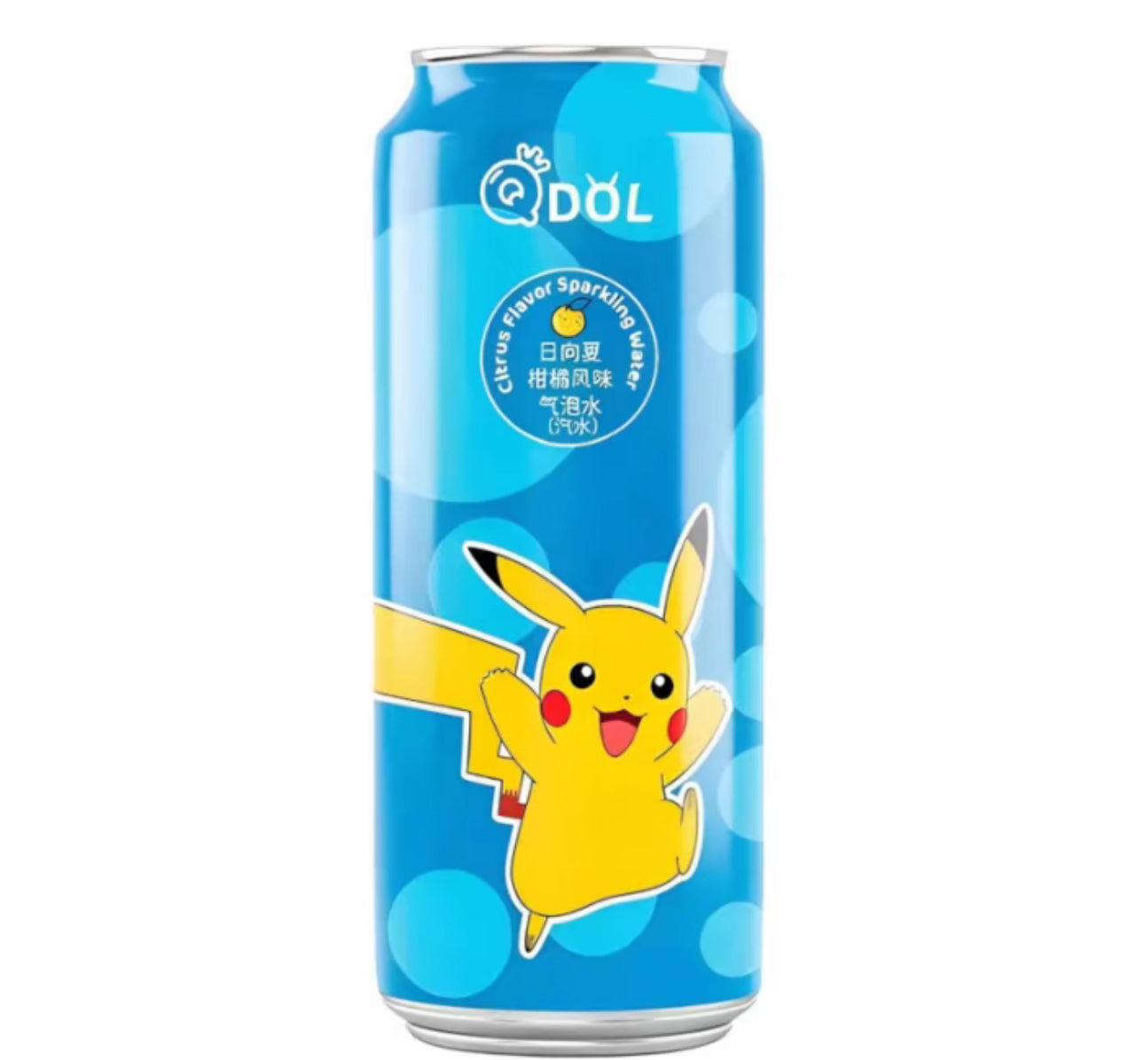 QDOL Pokemon Sparkling Water Big Can Range 500Ml (Imported)