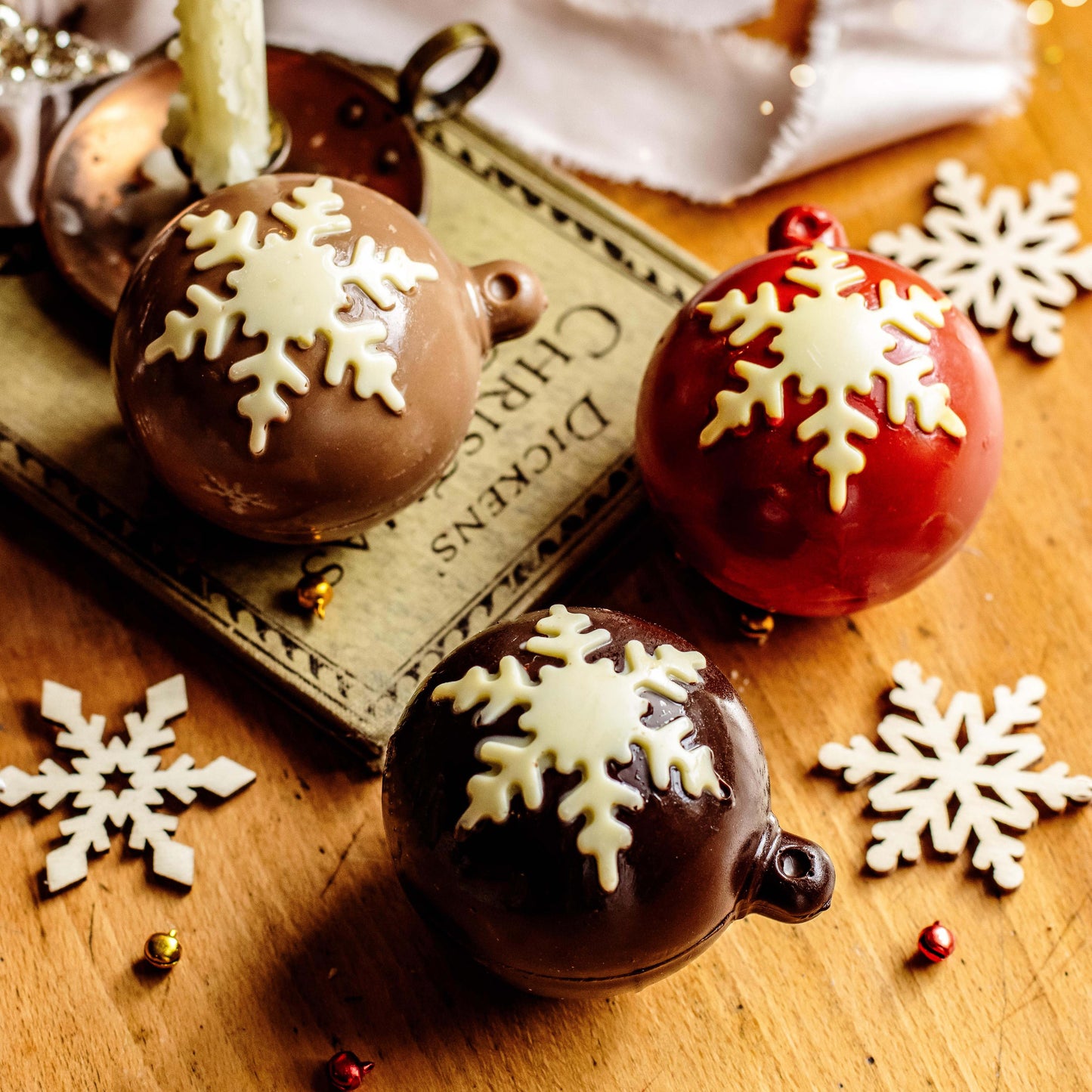 Luxury Handmade Chocolate Christmas Bauble