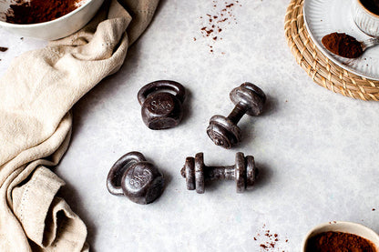Fitness & Gym Love Fanatics Chocolate Gift Set – Dumbbells & Kettlebells Weights Box