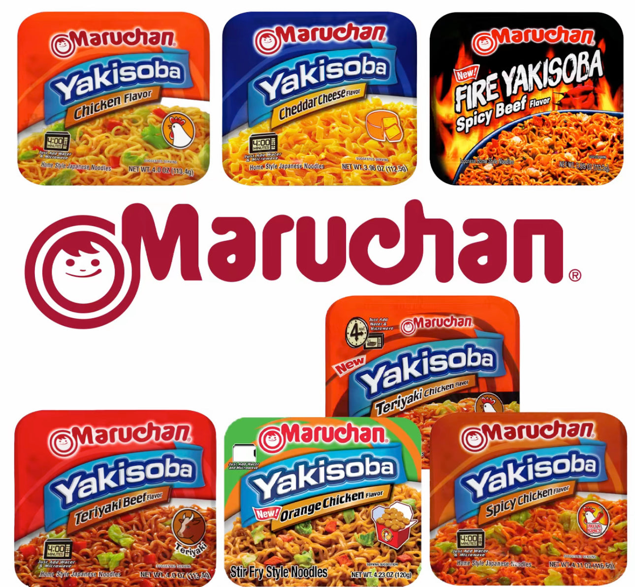 Maruchan Yakisoba Noodles Range