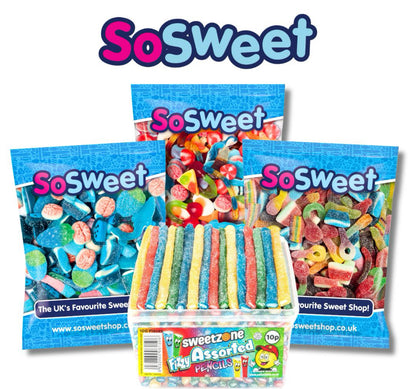 So Sweet 4KG Bundle - Fizzy/Jelly/Blue + Sweetzone Pencil Tub - (Online Exclusive Only)