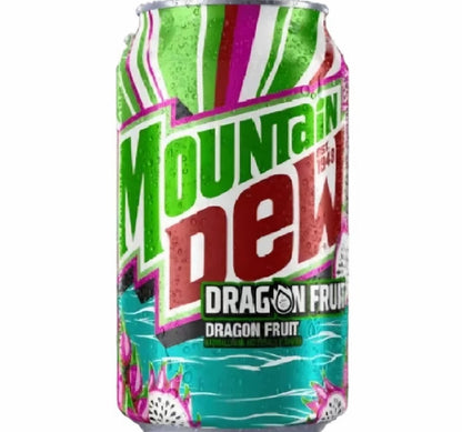 USA Mountain Dew Cases - Code Red - Dragon Fruit - Voltage Rapsberry (x12 cans per case)
