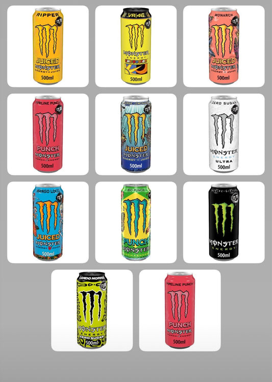 Monster Energy Drinks UK Cases x12 Pack - Choose Your Flavour