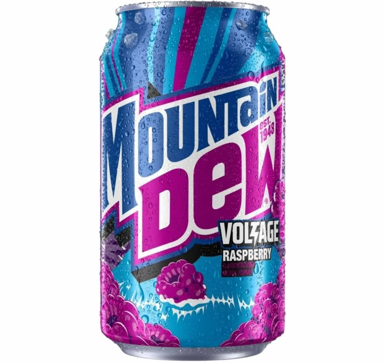 USA Mountain Dew Cases - Code Red - Dragon Fruit - Voltage Rapsberry (x12 cans per case)