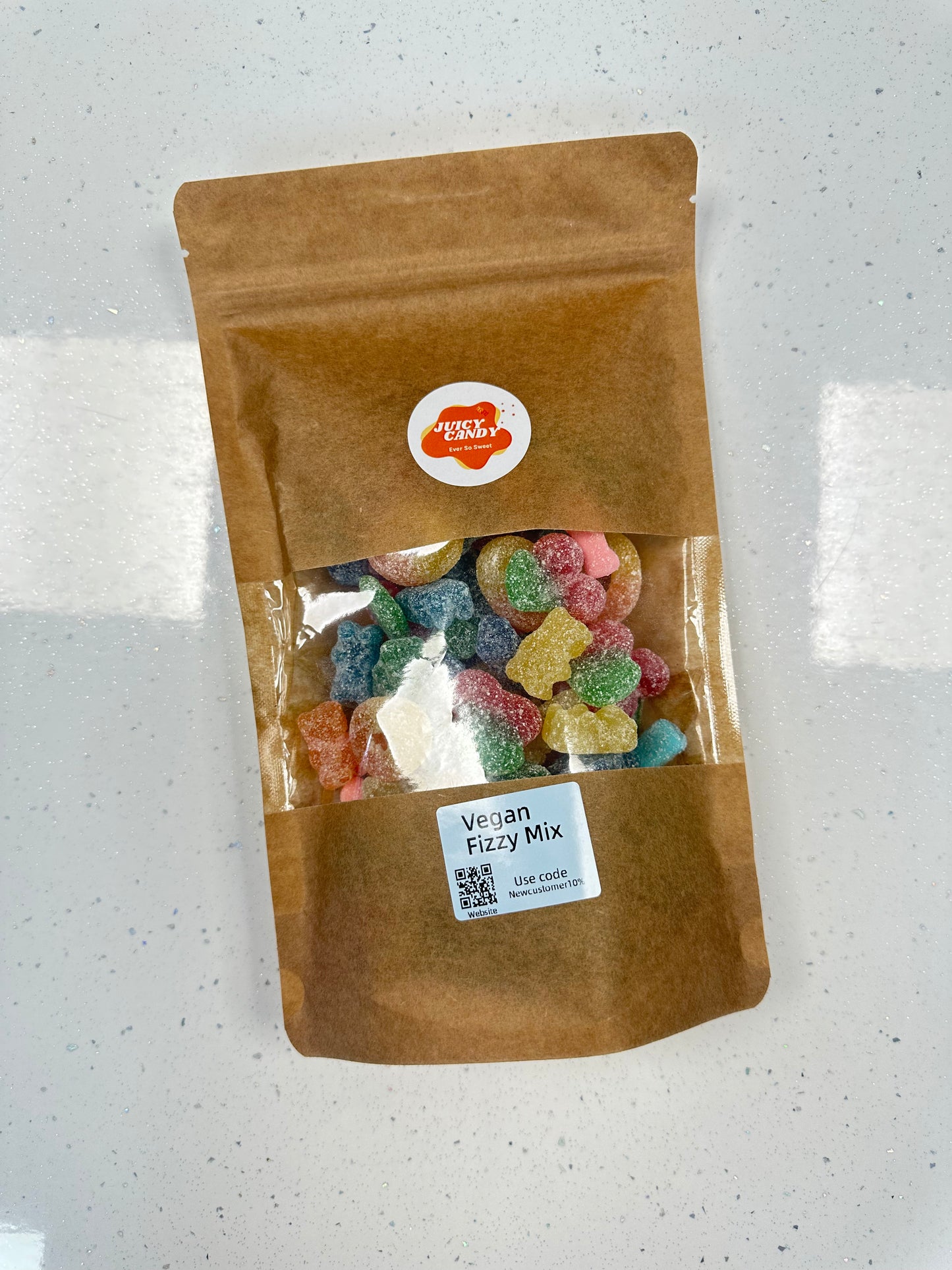 Fizzy Vegan Sweet Mix - Pick N Mix Pouch - 500G