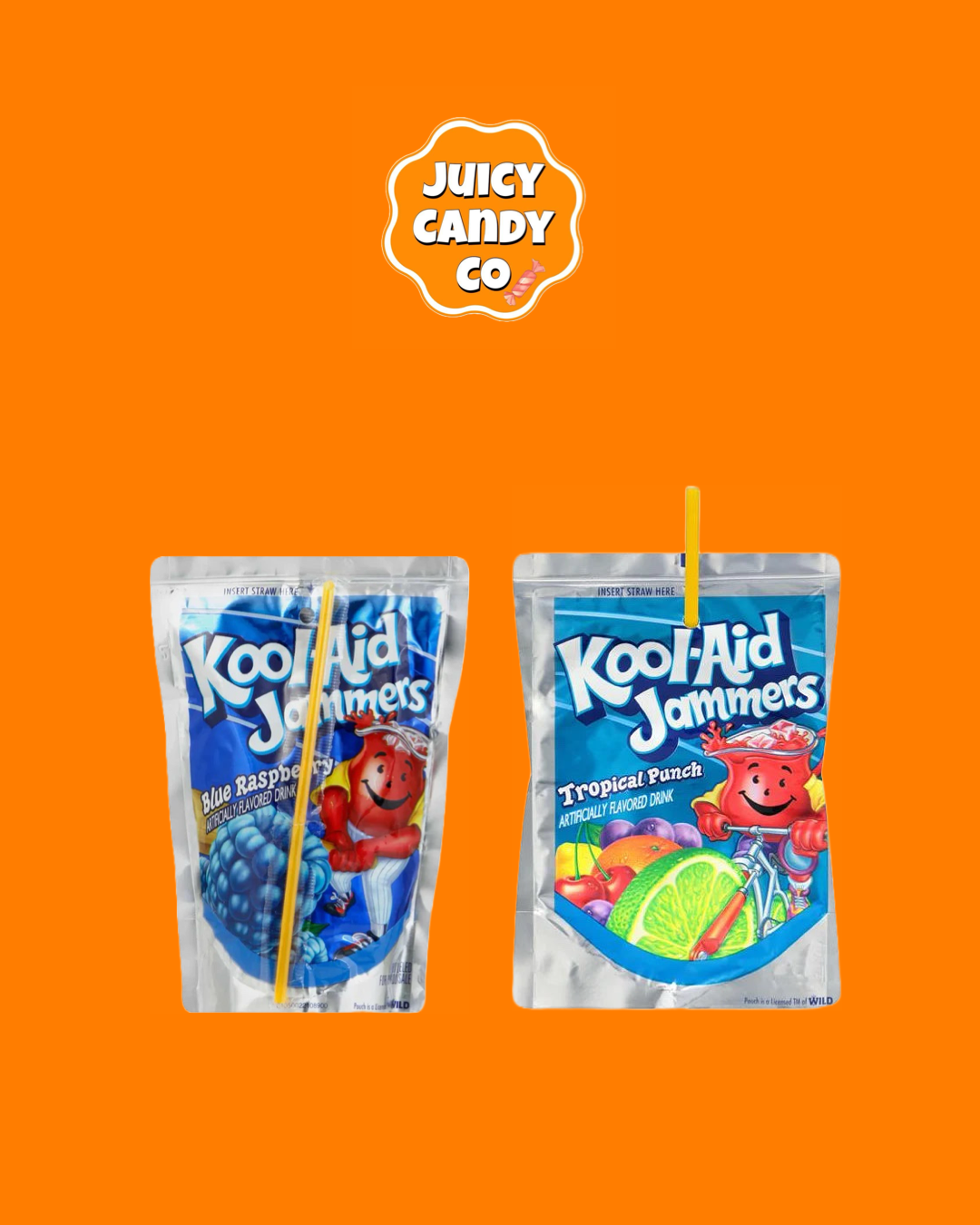 Kool Aid Jammers (USA) Blue Raspberry/Tropical Punch - Kids Drinks