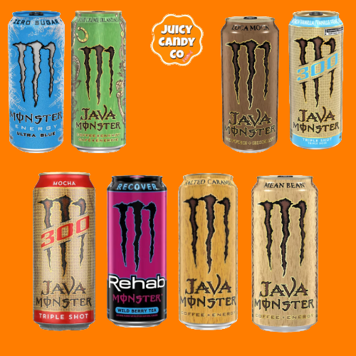 Imported Canadian Monster Energy -  443ml each - Select your flavour and get x2 cans for £10
