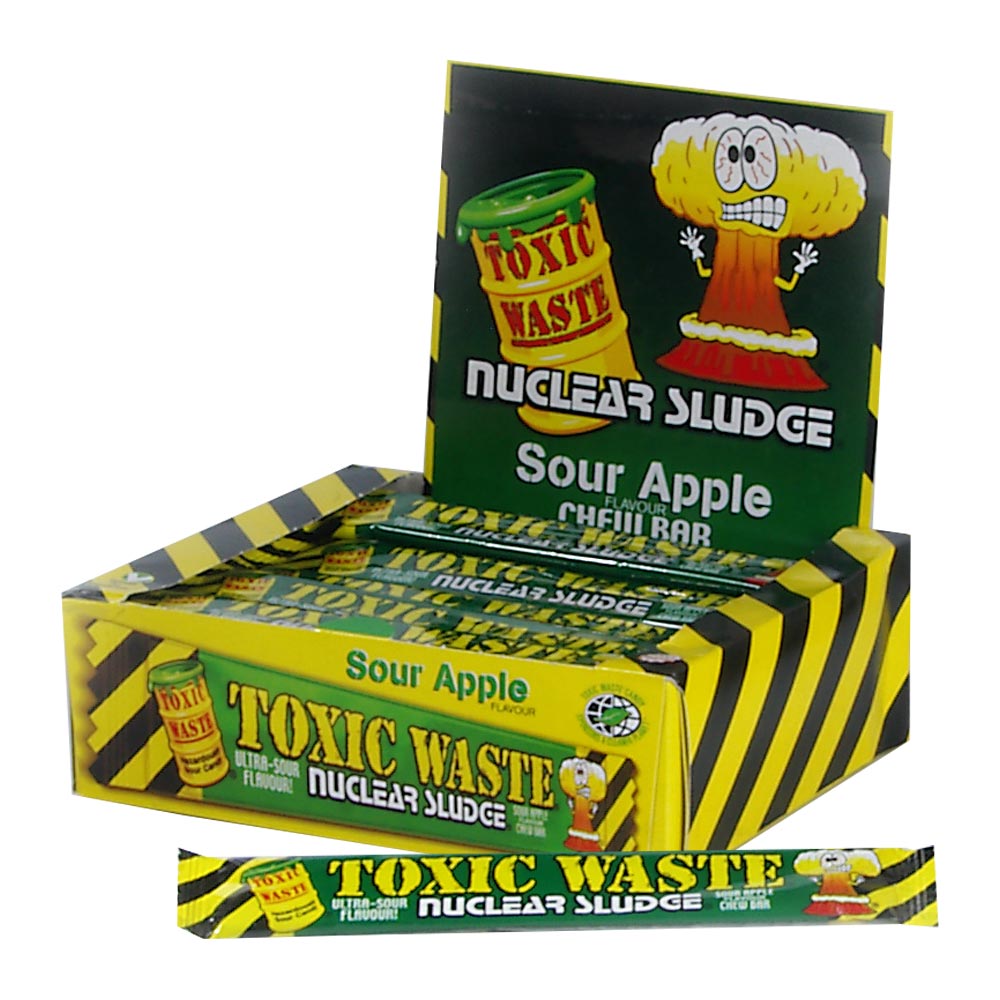 Toxic Waste Chew Bars - Cherry/Blueraspberry/Apple x60 Per case