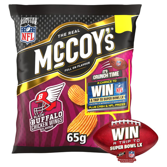 Limited Edition - MCCOYS Blazin Buffalo Chicken Wings Flavour 65G x20 Packs