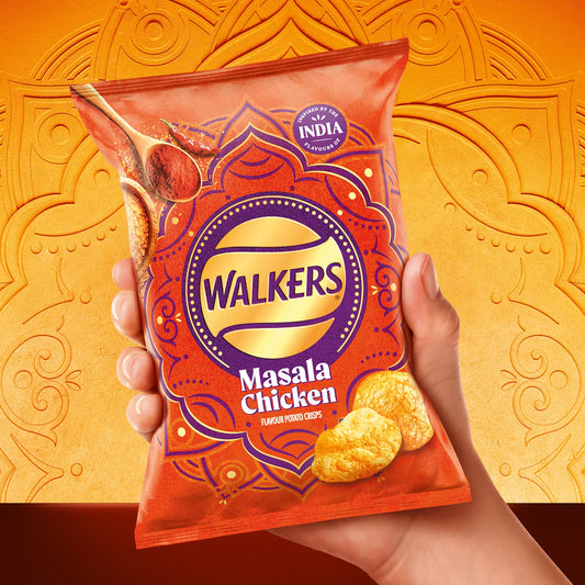 New Walkers Masala Chicken 70G Packs/ 18 x 70G