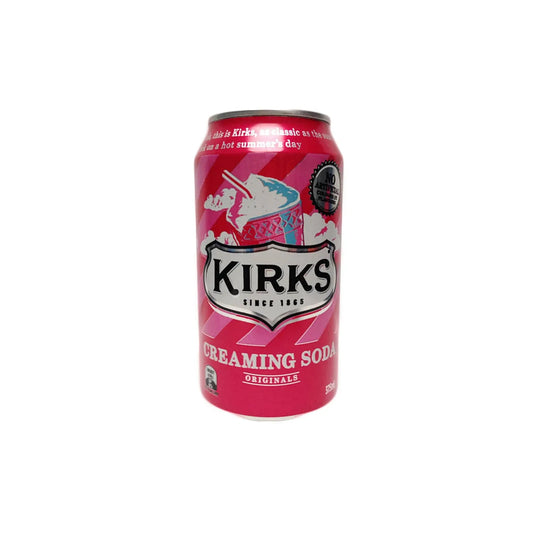 Kirk’s Creaming Soda Case of x10 cans x375ml each (Australian Import)