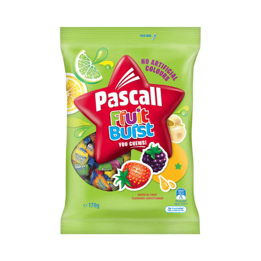 Pascall Fruit Bursts 170G (New Zealand Import) x2 Packs