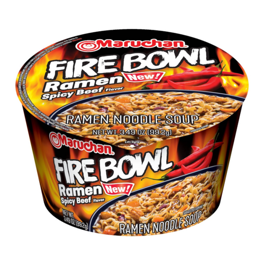 Maruchan Fire Bowl Spicy Beef Ramen (USA Imports) x5 Bowls