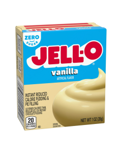 Jell-O - Banana Cream - Butterscotch - Pistachio - Vanilla - Chocolate - Chocolate Fudge - White Chocolate - Black Cherry - Cheese Cake