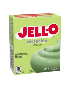 Jell-O - Banana Cream - Butterscotch - Pistachio - Vanilla - Chocolate - Chocolate Fudge - White Chocolate - Black Cherry - Cheese Cake