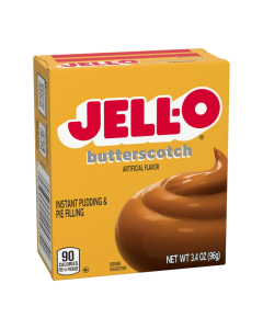 Jell-O - Banana Cream - Butterscotch - Pistachio - Vanilla - Chocolate - Chocolate Fudge - White Chocolate - Black Cherry - Cheese Cake