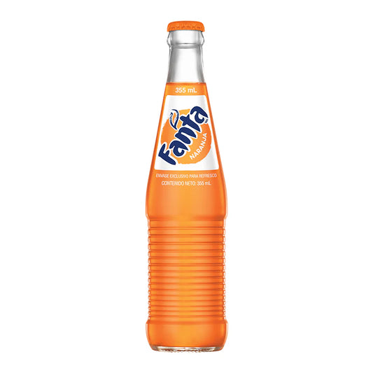 Mexican Orange Fanta Glass Bottle 355ML (Sugar Cane)