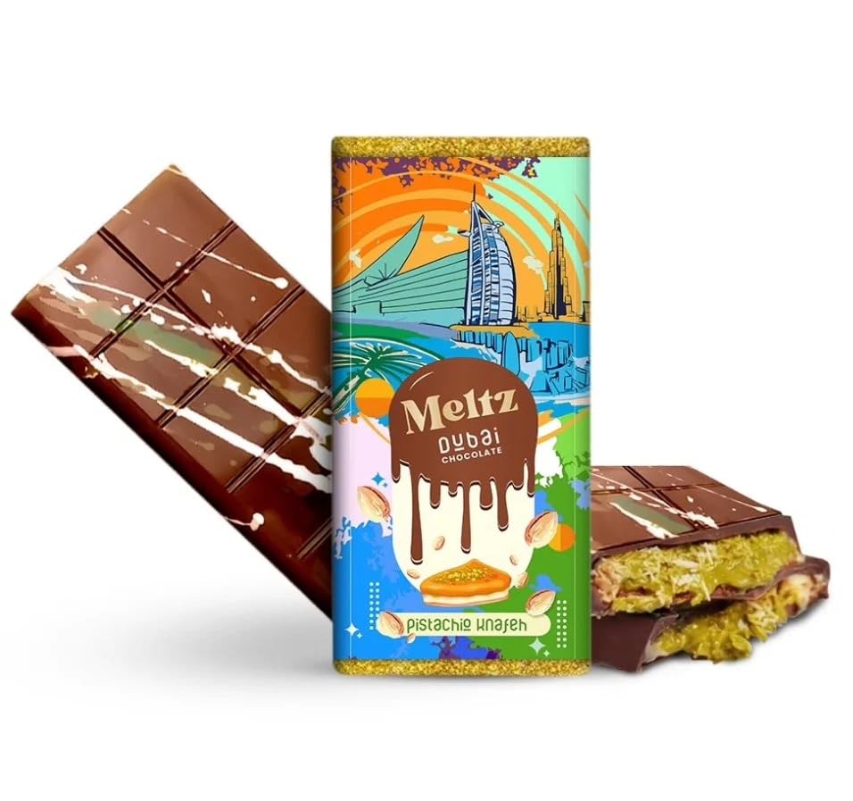 Meltz Viral Dubai Chocolate Pistachio & Kunafa or Oreo 200G  (Huge Bar) (UAE Import) Sheffield