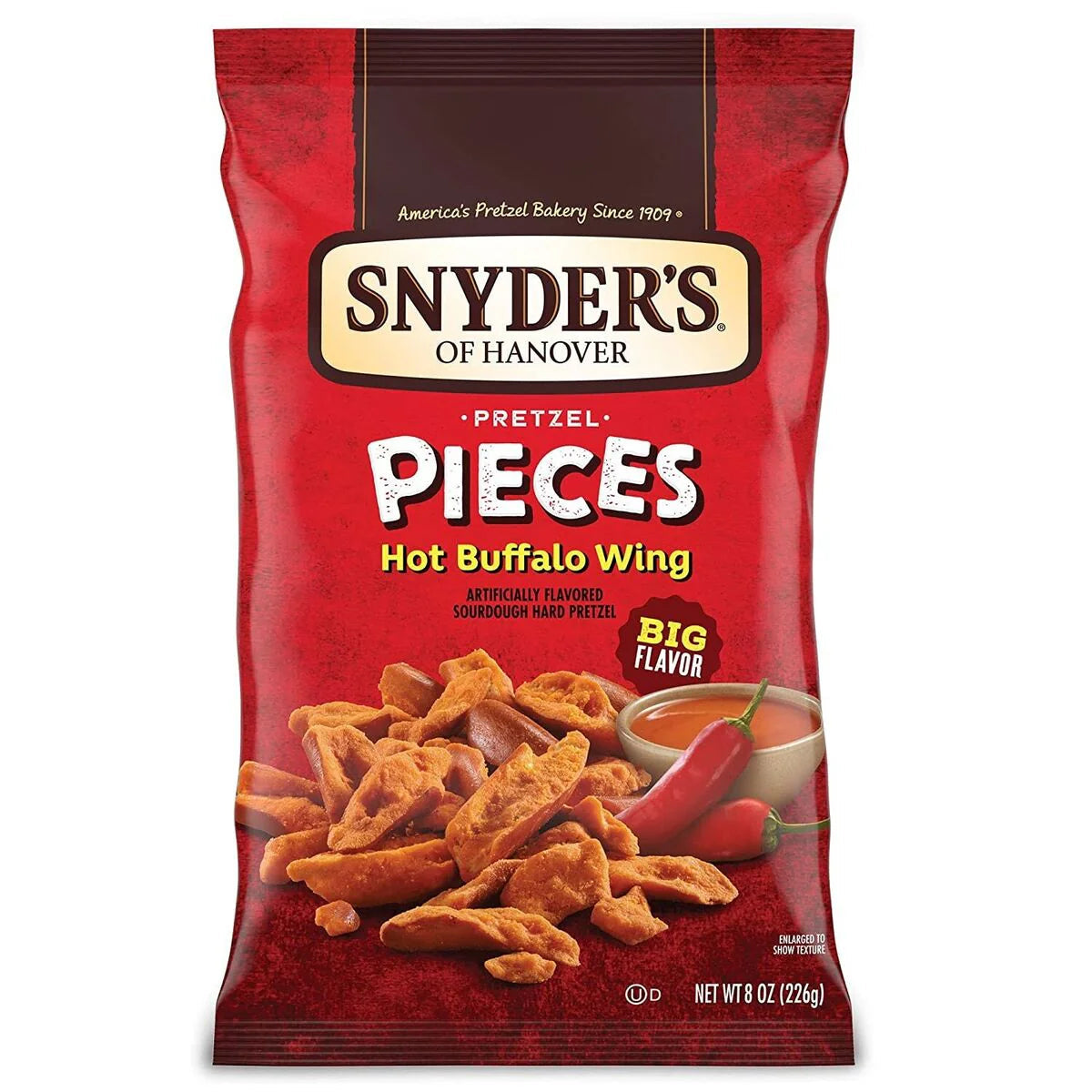 Snyders Pretzel Pieces (USA Import) Choose Your flavour - Jalepeno/Cheddar/Honey Mustard and Onion/Hot Buffalo Wings