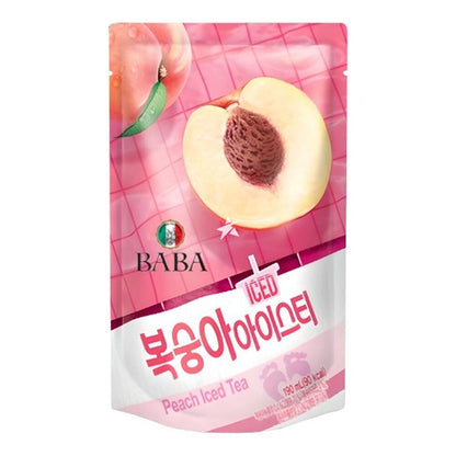 Viral Korean Pouches - Baba Peach Iced Tea + Baba Blue Lemonade 190ml