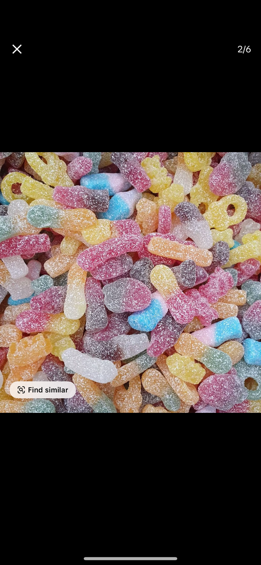 Fizzy Vegan Only Sweets 1KG - Mixture of All Sweets