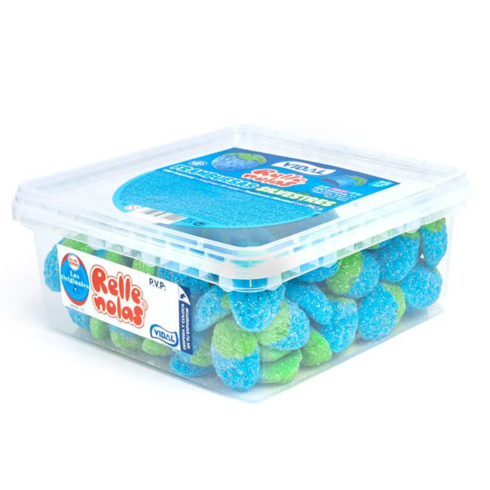 Vidal Jelly Filled Blue Raspberries Tub