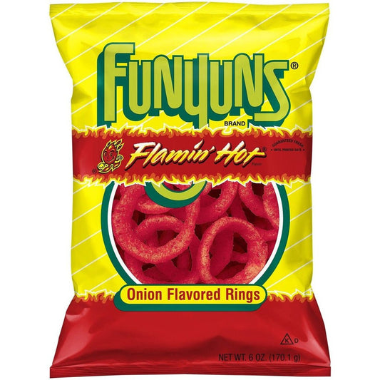 Funyuns Flaming Hot x8 163G Bags (Large Imports)