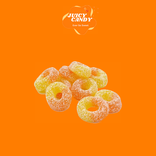 Fizzy Peach Rings - 500G/1KG (Halal)