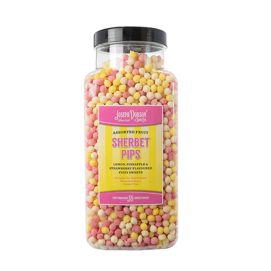 Joseph Dobson Sherbert Pips Jar 2.72KG Jar (Retro UK Sweets)