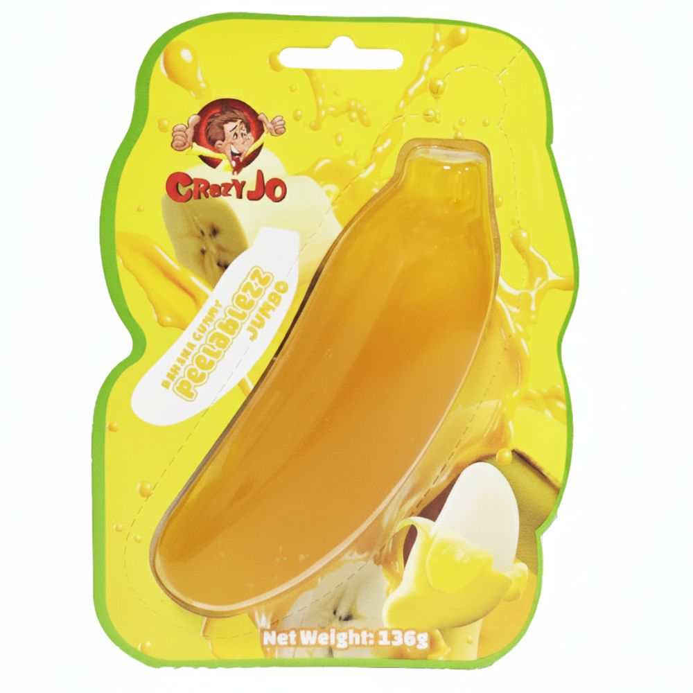 Crazy Jo Peelable Giant/Jumbo Banana 136G