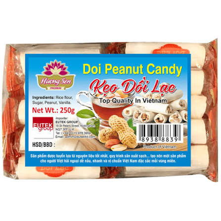 HUONG SEN Doi Peanut Candy Keo Doi Lac 250g x10