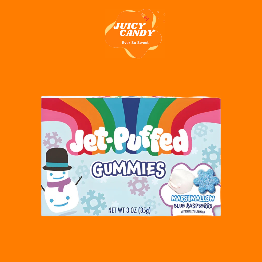 Jet Puffed Gummies - Marshmallow Blue Rapsbery (