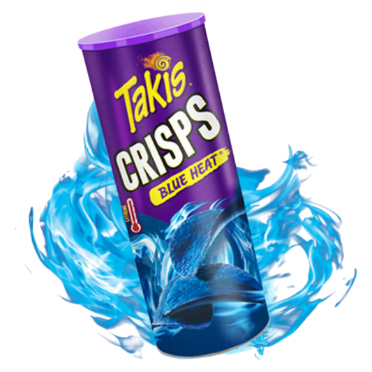 Takis Crisps Blue Heat Hot Chilli Pepper Canister 15 x 155G Bulk Case