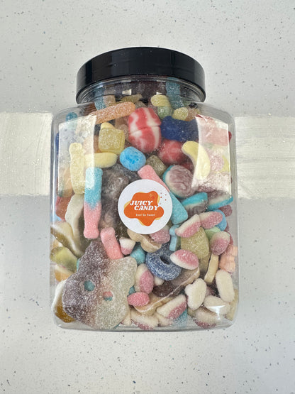 Custom Black Pick N Mix Sweet Jar 1.8KG - Pick N Mix in Sheffield/Killamarsh