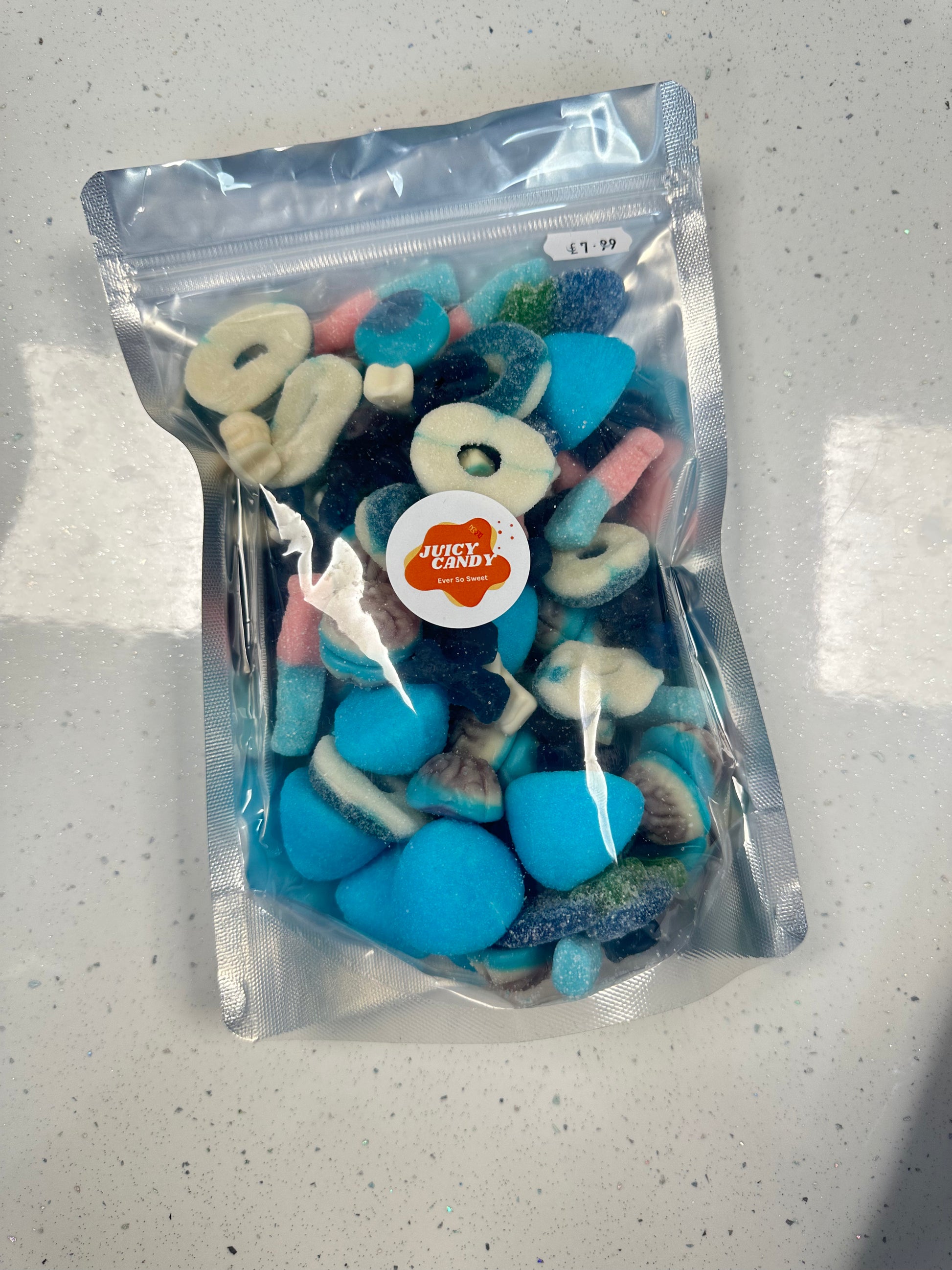 Blue Raspberry Mix & Gummy Pick N Mix Sweet Pouches - Irresistibly Blu ...